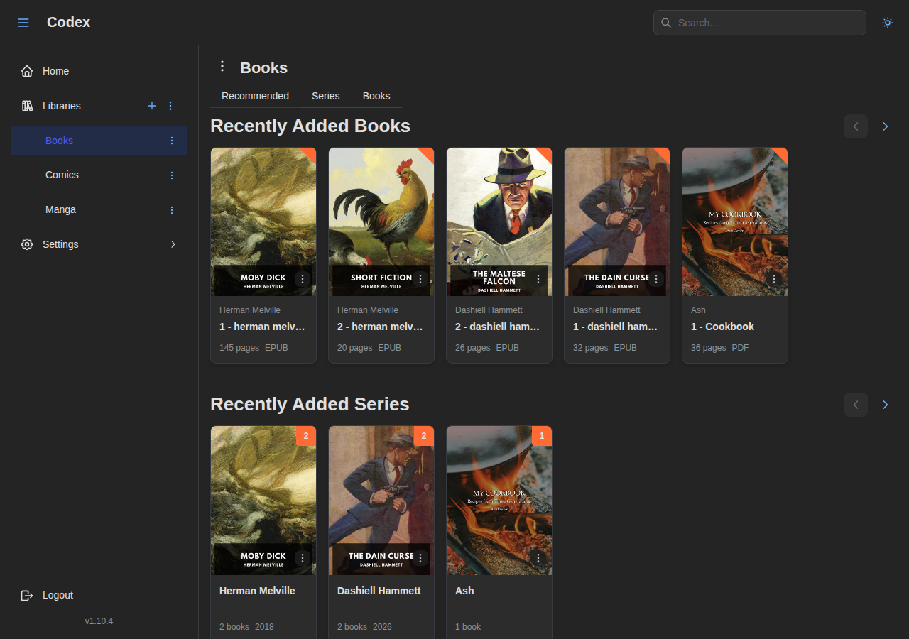 Library Detail - Series