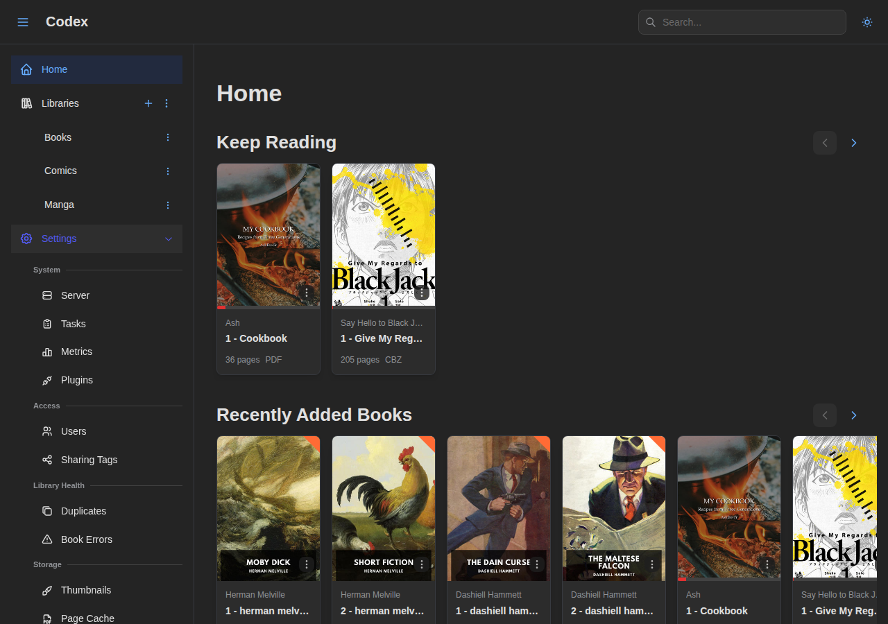 Sidebar - Settings Expanded
